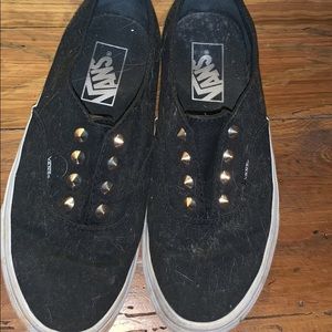 Vans black studded shoes